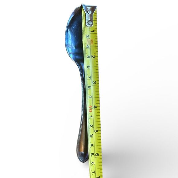 Wallace American Tradition Teaspoons Glossy Stainless Beaded Edge 6” Set Of 6